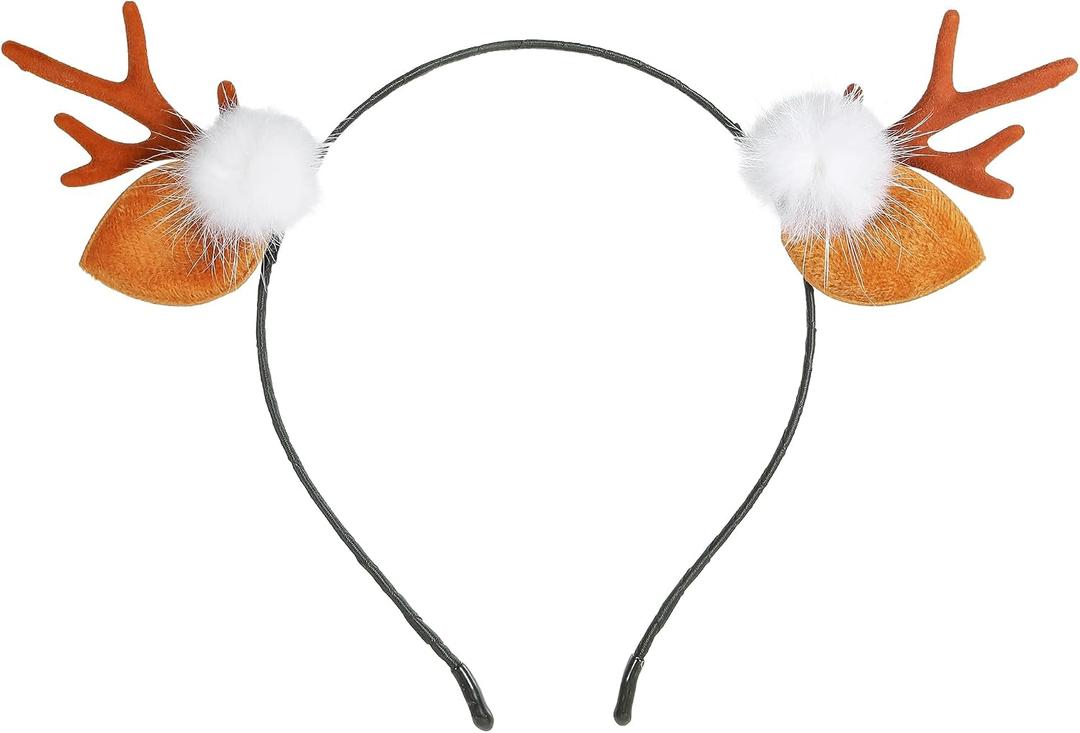 2 x Christmas Headband Christmas Reindeer Antlers Headband Hairpins Beauty Deer Headband Hair Accessory Headdress