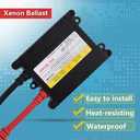 2PCS DC 12V 55W Super Slim HID Ballast Kit Fast Start Universal Xenon Headlight Ballast for H1/H3/H4/H7/H8/H9/H11/H13/9003/9005/9006/9007