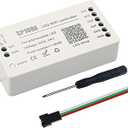 RGBZONE SP108E WiFi LED Controller, Smart APP Control, DC5V/12V/24V WS2812B WS2811 WS2815 WS2801 SK6812-RGBW WS2813 SK9822 etc Almost LED Strip Module Light