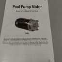 UST1102 Pool Pump Motor 1 HP Compatible with Hayward Super Pump, Super II, Max Flow, Northstar & Jacuzzi Magnum Pump, 1.0 Horsepower Single Speed Round Flange Pool Motor 115/230V 3450 RPM 56J Frame
