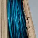 Professional Dog Runner Trolley SystemHeavy Duty & Adjustable 175ft Dog Zip Line with 10ft & 15ft Tie Out for Large Dogs Up to 250lbs, Chew Proof Dog Run Cable for Yard, Camping & Outdoor Adventure (Ice Blue + Orange)