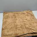 MIULEE Pack of 2 Polyester Throw Pillow Covers Soild Decorative Pillow Cases Soft Square Cushion for Couch Sofa Bedroom Car 20 x 20 Inch 50 x 50 cm, Khaki