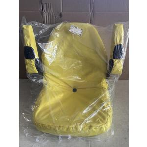 Yellow Tractor Seat Made for Universal Tractor Seat and Compact High Back Mower Seat with Adjustable Armrest. Made in Durable Yellow Endura. 1 per box. Ask about quantity discounts