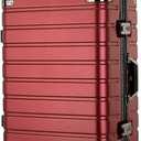 YYW Carry On Suitcase, Cabin Suitcase with TSA Lock, PC Hard Shell Lightweight Airline Approved Luggage (Wine Red,20 inches/54x34x22cm)