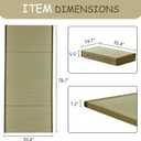 HAGiHARA Japanese Traditional Tatami Mat,35.4"x78.7"x1.2" Foldable Floor Mattress, Japanese Rush Grass Tatami Floor Mat for Meditation, Yoga,Sleeping or Summer Use, Twin XL