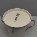 YOUEON 4L Ice Bucket with Scoop and Lid, Double Walled Insulated Wine Bucket Chiller with Carry Handles, Beverage Tub for Cocktail Party, Camping, BBQ, Indoor & Outdoor Use, White