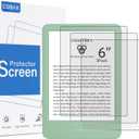 CoBak 3 Pack Matte Tempered Glass Screen Protector for 6" Kindle 2024 and 2022 (11 Generation), Kobo Nia, and PocketBook - Fingerprint Resistance, Anti-Bubble 9H Hardness Film
