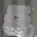 Hylaea Compression Running Socks for men, Coolmax Anti-Blister Cushion Crew Socks for Athletic, Moisture Wicking & Seamless (Large, White 3 Pairs)