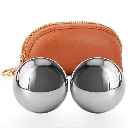 1.4lb, 2.2-inch Baoding Balls: Chinese Balls for Hand Therapy, Hand Massage, Tai Chi Balls, Meditation Balls — Suitable for Home/Office Exercise, Stress Relief, Anxiety Reduction, and as Holiday Gifts