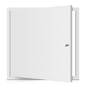Access Panel for Drywall, 22 x 22 inch with Lock and Key, for Ceiling, Electrical Conduits, Heavy Duty Metal Steel Access Door (White)