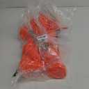 Gerrii 12 PCS Construction Cone Cups with Straws Bulk - 10 oz Reusable Traffic Cones Plastic Cups Set for Traffic Race Car Birthday Party Supplies (Orange)