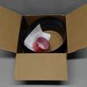 LIEKUMM 1" Rise PVC Threshold Ramp for Doorways, 1700 Lbs Capacity, Transition Ramp for Wheelchairs, Strollers, and Scooters, Cuttable, Black