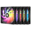 Thermalright TL-C12C-S X5 CPU Fan 120mm ARGB Case Cooler Fan, 4pin PWM Silent Computer Fan with S-FDB Bearing, up to 1550RPM (5 Pack)