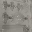 MyGift 4 Piece Set Clear Glass Apothecary Jars with Lids, Bathroom Decor, Candy Buffet, Wedding Centerpiece Decorative Jar