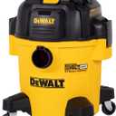 DEWALT 5 Gallon STEALTHSONIC Shop Vacuum Wet and Dry, Powerful Suction & Portable Shop Vac with Attachments, Ultra Quiet Wet Dry Vac for Home, Garage, Car, Workshop, Jobsite, DXV05P-QT, 4 Peak HP