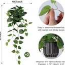 Fake Plants 2 Pcs Faux Pothos Plants Potted Indoor Artificial Hanging Plants Realistic Fake Greenery Table Desk Bathroom Office Bedroom Living Room Shelf Modern Farmhouse Decor Indoor
