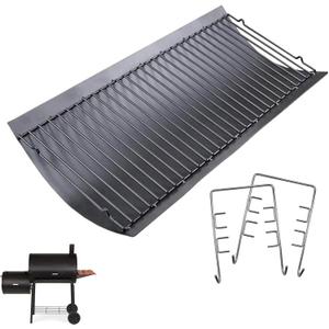 DcYourHome 27 inch Ash Pan for Chargriller 1224, 1324, 1321, 1329, 2121, 2222, 2727, 2828, 2929, E1224 200048 Charcoal Grill Tray, Charbroil 17302056 Ash Pan Replacement Parts Char Griller Fire Grate
