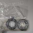 uxcell 2Pcs Single Split Shaft Collar, 1-1/8" Bore One Piece Clamping Collar 1-7/8" OD 1/2" Thickness Black Oxide Lock Collar Clamp with Set Screws (1045 Steel)