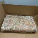 KUTA Vintage Area Rug 5x7 Terracotta, Washable Rugs for Living Room Ultra Soft Non-Slip Printed Tribal Traditional Farmhouse Carpet for Bedroom Dining Room Dorm Office Home Decor