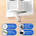 Window Air Conditioner Support Bracket, Heavy Duty Up to 165 lbs, Indoor Installation with Drill Required Adjustable Window AC Bracket for Apartments & Houses, 17 Inch