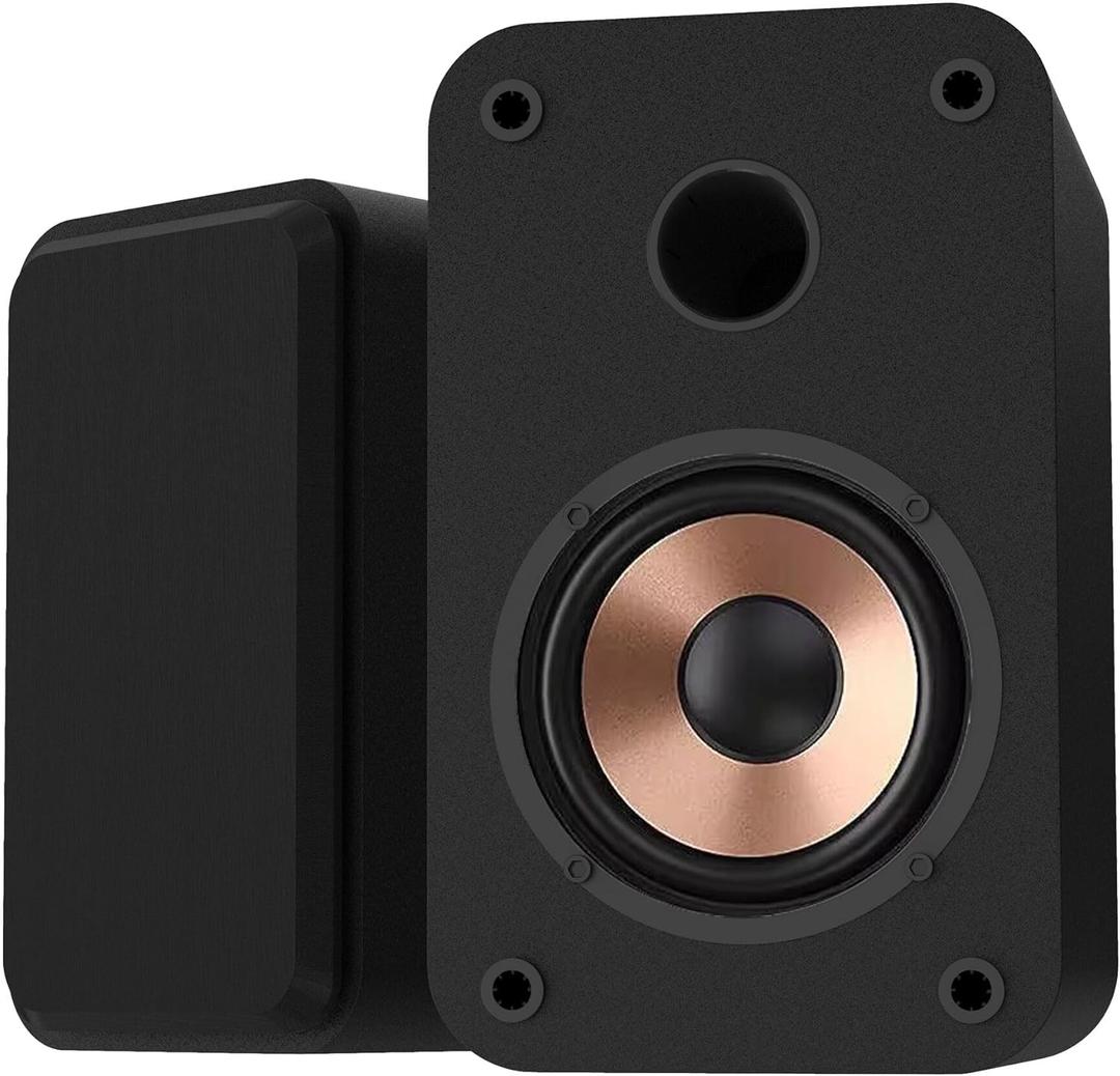 LONPOO 30W RMS Computer Speakers for Gaming and Music, Bluetooth 5.3 Bookshelf Speakers for Desktop PC and Laptop with 3" Aluminum Drivers, USB & AUX Inputs, Sold as Pair