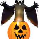 Fun World 6ft Ghost Face Inflatable 6 Ft