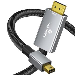 4K Mini DisplayPort to HDMI Cable 6FT, 4K 60Hz Thunderbolt to HDMI Cable, Mini DP to HDMI for MacBook Air/Pro, Mac iMac/Pro, Surface Pro/Dock, Monitor, Projector