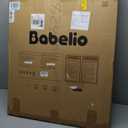 Babelio Baby Gate for Stairs, Kitchen & Doorways, No Bottom Bar| One-Handed Operation| Auto-Close| Hardware Mount (Drill Needed) Safety Dog/Pet Gate (Black - B17, 26-43" W, 28" H)