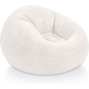 Inflatable Bean Bag Chairs for Adult Blow up Chairs Lazy Sofa Folding Portable Inflatable Chair for Movie Outdoor Room Bedroom Reading Camping(Beige)