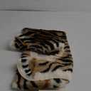 Tiger Printed Skin Area Rug,Faux Fur Rug Area Artificial Carpet,Simulation Cowhide, Cow Hide Mat Rug Animal Print Hide Faux Carpet 31.5x41.3inch