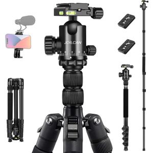 JOILCAN Tripod for Camera, 81" Camera Tripod Stand, 83 inches DSLR Tripods & Monopods, Heavy Duty Travel Tripod for Binoculars Laser Level Spotting Scope Telescope, Max Load 35lb (Black)