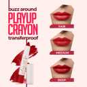 JUICE Play Up Lip Crayon-Play Long Games With Goodness Of Bio Retinol Transfer-Proof Rich Color Red Flag - Mcr11 3 G Pack Of 1