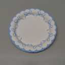 Elyxio Blue Bow Paper Plates Coquette Disposable Party Plates Scalloped Bowknot 7" Dessert Plate for Birthday Bridal Baby Shower Tableware Supply Table Decor