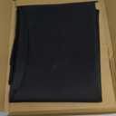 sancua Round Tablecloth - 70 Inch - Water Resistant Spill Proof Washable Polyester Table Cloth Decorative Fabric Table Cover for Dining Tables, Buffet Parties and Camping, Black