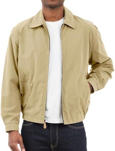 TALL MEN'S AUBURN LIGHT WEIGHT ZIP FRONT GOLF JACKET M