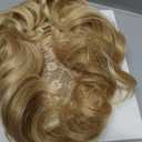 Blonde Hair Topper Wiglets Hairpieces for Thinning Short Hair Toupee for Women Synthetic Hair Topper Instant Volume Fullness