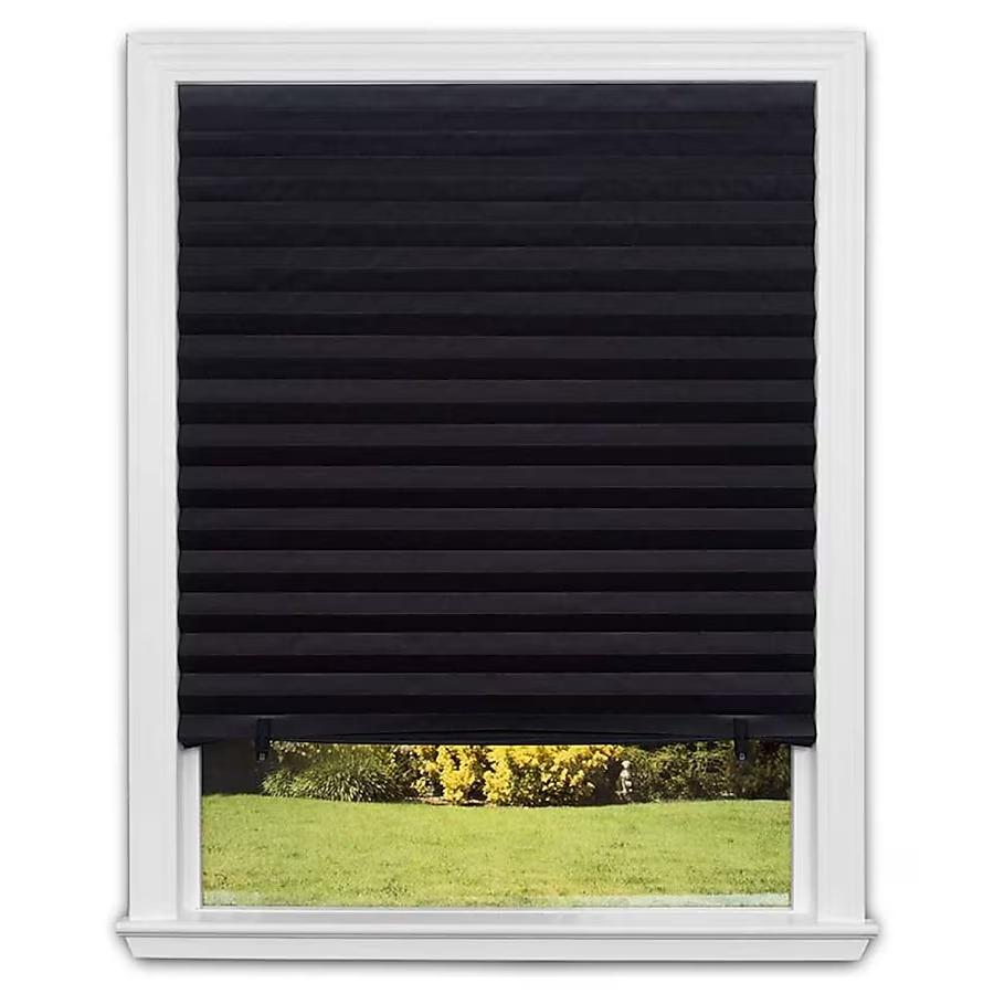 Redi Shade No Tools Original Light Filtering Pleated Fabric Shade White, 48" W x 72" L, 2 Pack