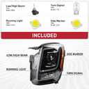 Duolctarms Halogen Type Headlight Headlamp Assembly Compatible for 2020 2021 2022 Kia Telluride S Left Driver Side 92101-S9000
