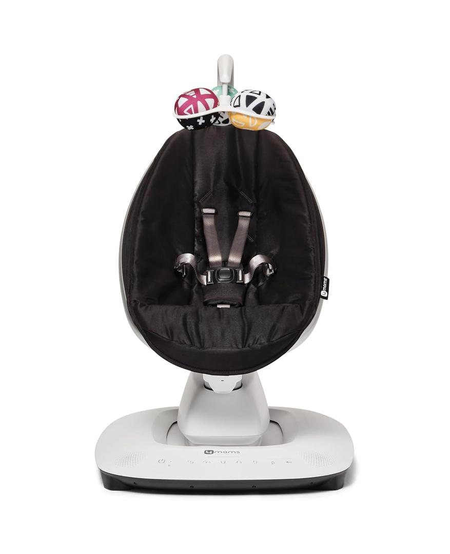 4moms MamaRoo Multi-Motion Baby Swing, Bluetooth Enabled with 5 Unique Motions, Black