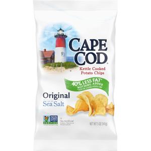 Cape Cod Potato Chips, Potato Chips Reduced Fat, 5 Ounce (EXP 10/17/26)