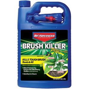 BioAdvanced Brush Killer Plus, Ready-to-Use Weed Killer Sprayer, 1 Gal  Kills Tough Brush Roots & Poison Ivy BioAdvanced Brush Killer Plus, Ready-to-Use Weed Killer Sprayer, 1 Gal  Kills Tough Brush Roots & Poison Ivy