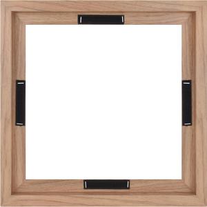 MCS Canvas Float Frames 12x12 Frame, Walnut Woodgrain Square Frame for Finished Canvases, Vertical & Horizontal Wall Hanging Frame for Canvas Paintings (1-Pack)