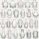 Arme Glass Bud Vase Set of 60 Pcs, Small Clear Glass Bud Vases in Bulk for Flowers, Rustic Wedding Centerpieces and Vintage Decorations, Perfect for Home, Table and Events with Elegant Design