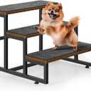 Dog Stairs for Small Dogs 3 Steps Pet Stairs Dog Stairs Steps for Couches High Beds, Non-Slip Indoor Dog Ramp, Holds Up to 100lbs