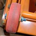 VEVOR Hydraulic Lift Table Cart, 330 lbs Load Capacity, 50-Inch Lifting Height, Manual Single Scissor Lift Table with Non-Slip Pad and 4 Wheels, Orange, Alloy Steel