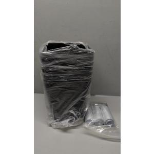 Eccliy 6 Pack Small Cans for Bathroom Plastic Can with 3 Rolls of Bags Small Wastebasket Garbage Bin Container, Bedroom, Home Office, Living Room, Kitchen (Black)