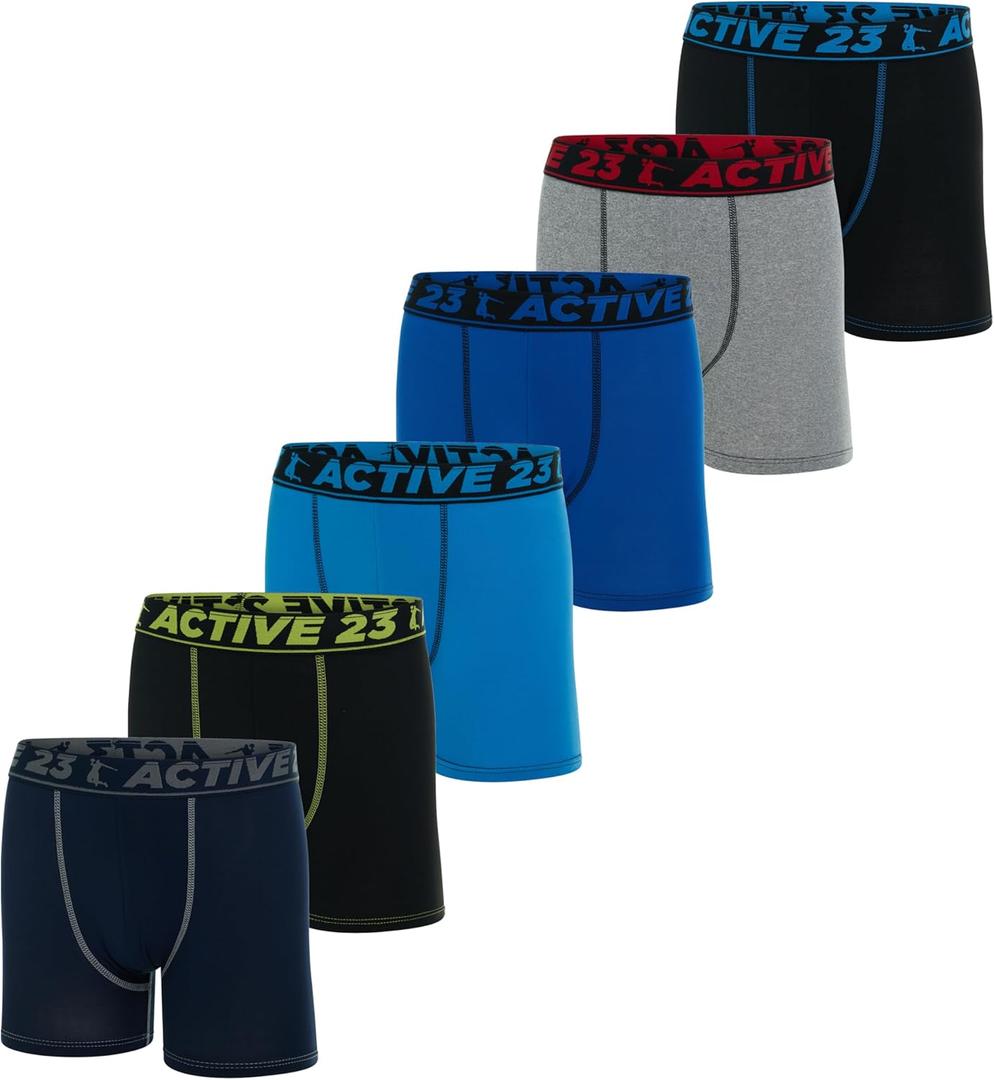 Boys Boxer Briefs - Pack of 4, 5 or 6 - Comfortable and Durable Underwear (Small)