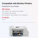 LC406XL Black Ink Cartridges - XL High Yield Compatible for Brother LC406BK LC406XLBK LC406 Black Ink Work with MFC-J4345DW MFC-J4535DW MFC-J5855DW MFC-J5955DW MFC-J6555DW Printer (2-Pack)