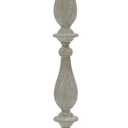 Signature Design by Ashley Bernadate Cottage Candlestick Design Poly Floor Lamp, 3-Way Switch, Cast Resin & Fabric Drum Shade, 18" W x 18" D x 61.13" H, Whitewash