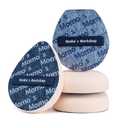 Blue Denim Makeup Sponges,Super Soft Blenders for Liquid Foundation, Dual Design (Egg + Flat Edge), Natural Skin-Like Finish, Makeup Puffs for Blending,Travel Friendly,2pcs for Halloween Themed